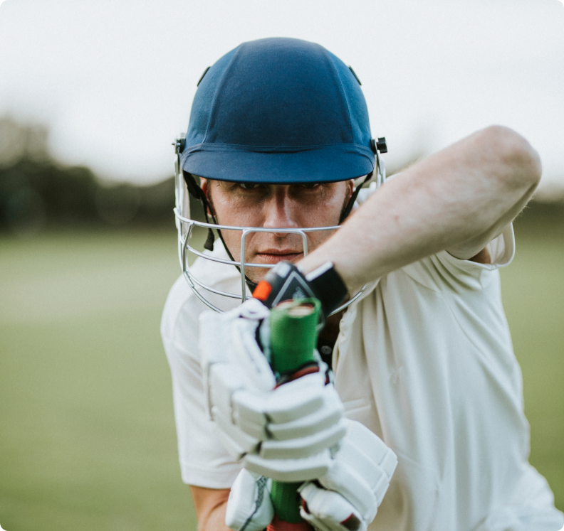 XL1 helmet - premium cricket equipment in action