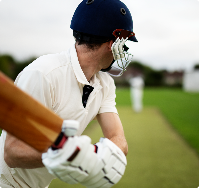 XL1 professional cricket bat - premium cricket equipment in action